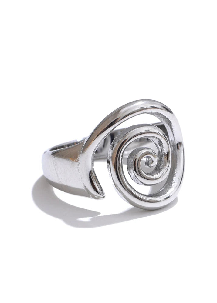 Maré Conch Gold Plated Stainless Steel Statement Ring