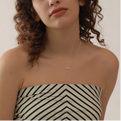 Freshwater Pearl Gold Plated Stainless Steel Pendant Necklace